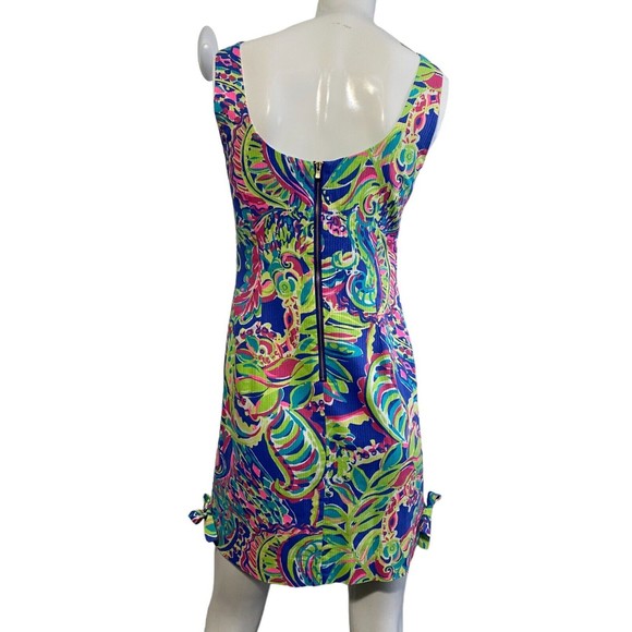 Lilly Pulitzer Womens Delia Paisley Toucan Floral Shift Dress Size O - Picture 6 of 13